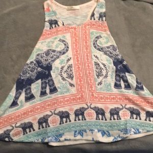 Elephant knit tank